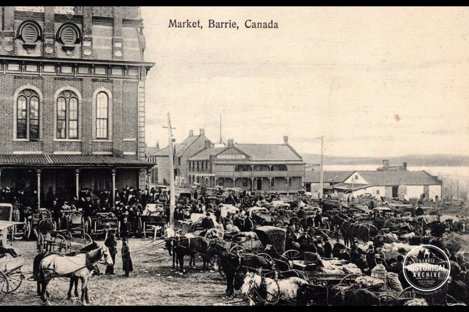 The Barrie Town council of 1887 requested that a water closet be built at Market Square. Photo courtesy of the Barrie Historical Archive