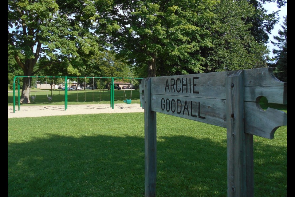 Archie Goodall Park as it looks today