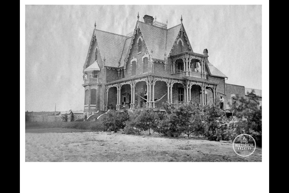 The Burton mansion in Allandale how it originally appeared.  Photo courtesy of the Barrie Historical Archive