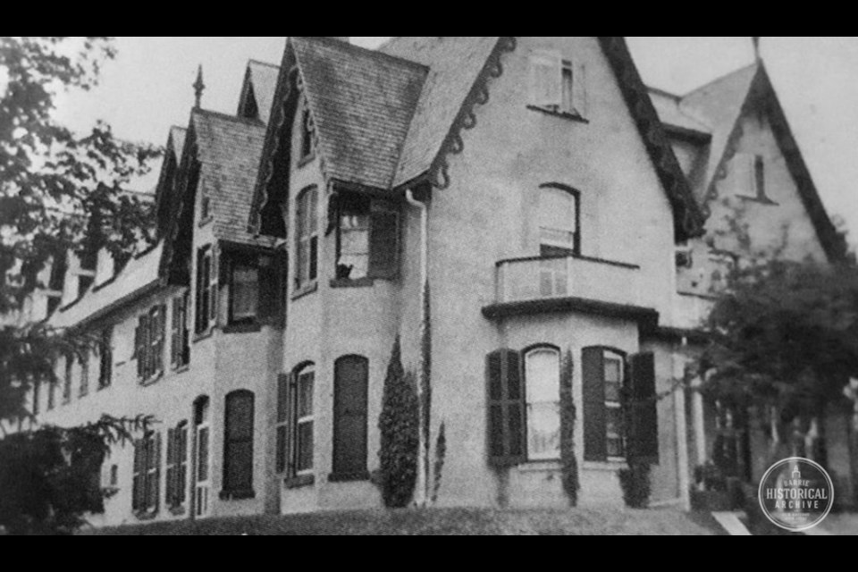 Springbank, the former Burton home, as it became Simcoe Hall in 1912. Photo courtesy of the Barrie Historical Archive 