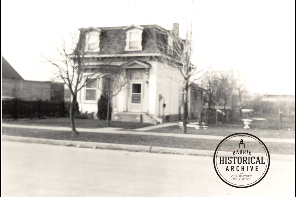 Barrie's 129 Cumberland St., as it appeared in 1960.