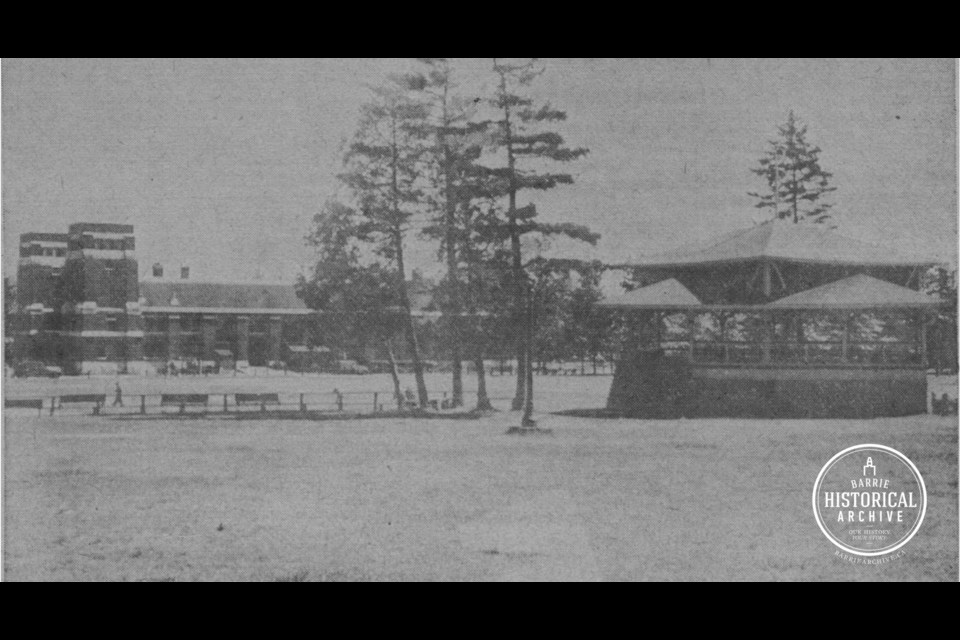 Queen's Park in Barrie, as seen in 1953.