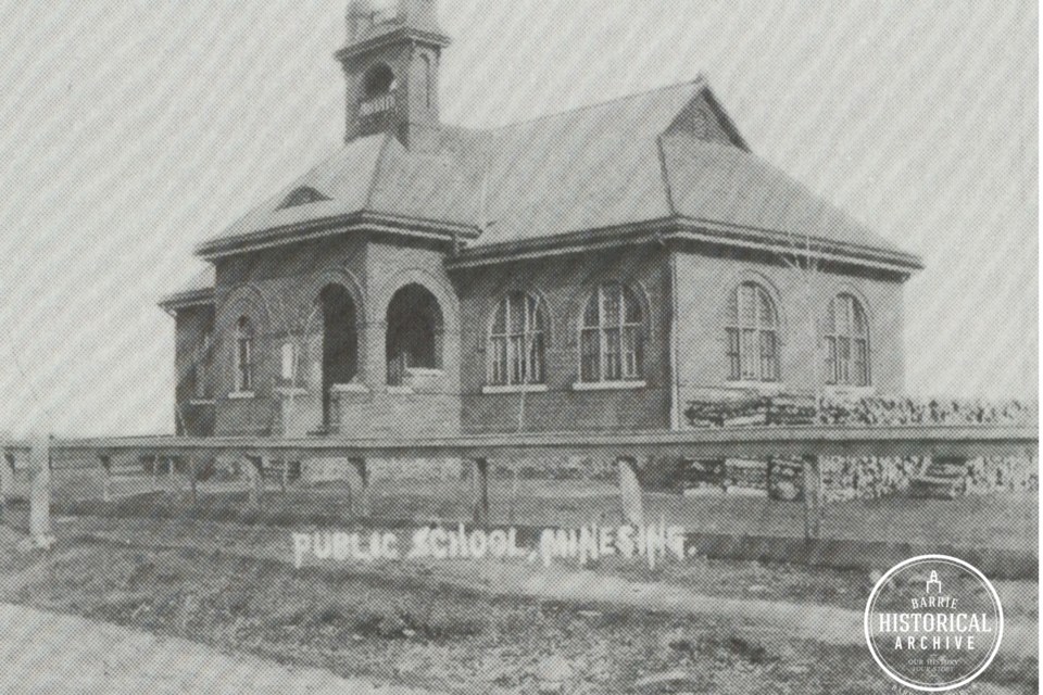 The Minesing S.S. No.9 site about 1900.