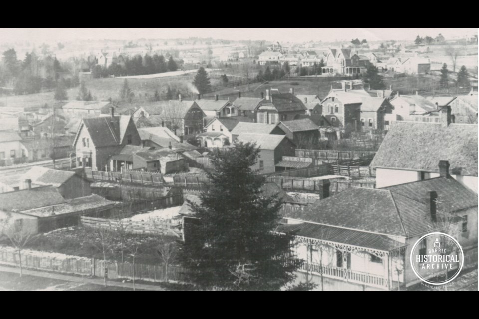 The Grove neighbourhood in 1876