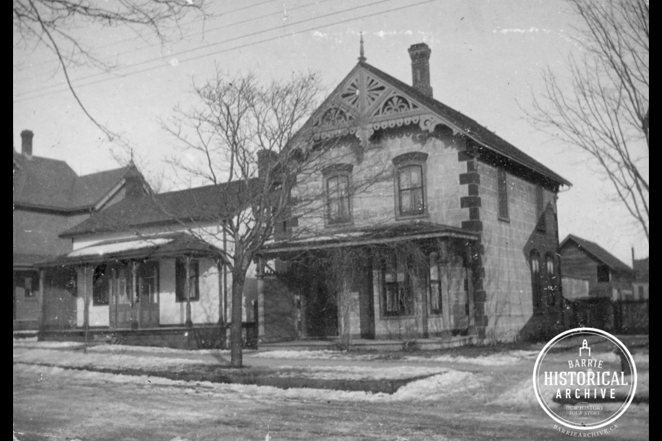 The home at 83 Mary St., in Barrie, as it appeared in 1902.