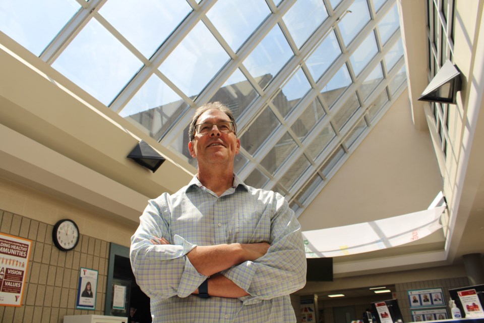 YMCA of Simcoe/Muskoka CEO Rob Armstrong, shown in this file photo from May 9, 2018, stands in the foyer of the Grove Street YMCA in Barrie. Raymond Bowe/BarrieToday