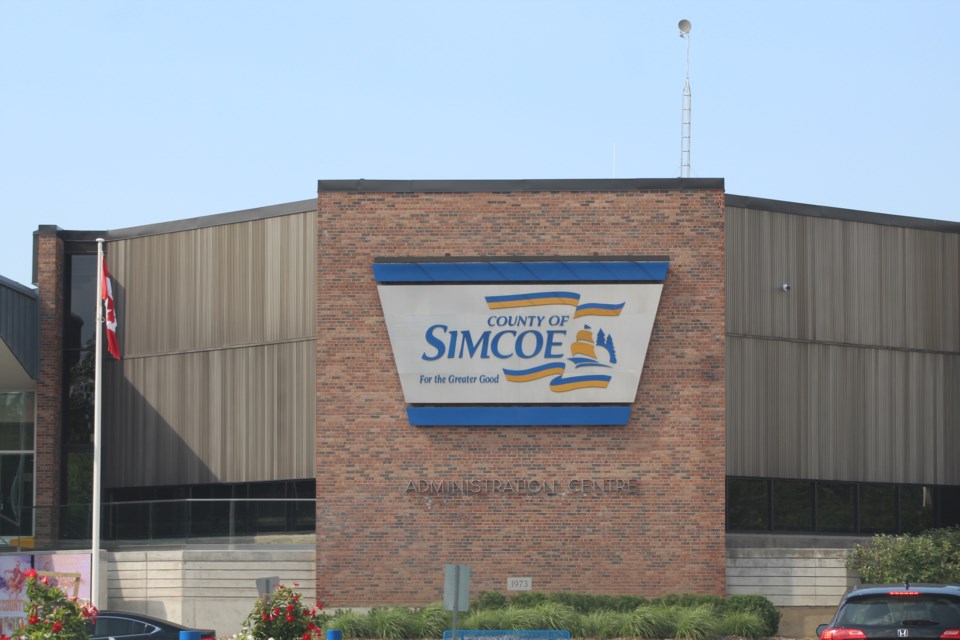 The Simcoe County Administration Building in Midhurst. Raymond Bowe/BarrieToday
