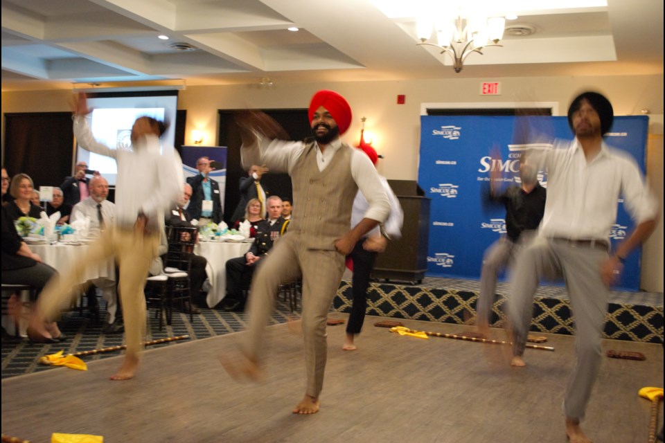 Bhangra Crew Ontario performed at the Newcomer Recognition Awards on Thursday. Jessica Owen/BarrieToday