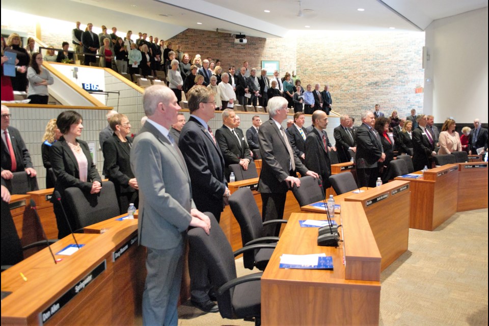 The 2018-2022 Simcoe County council sits for its inaugural meeting. Jessica Owen/BarrieToday