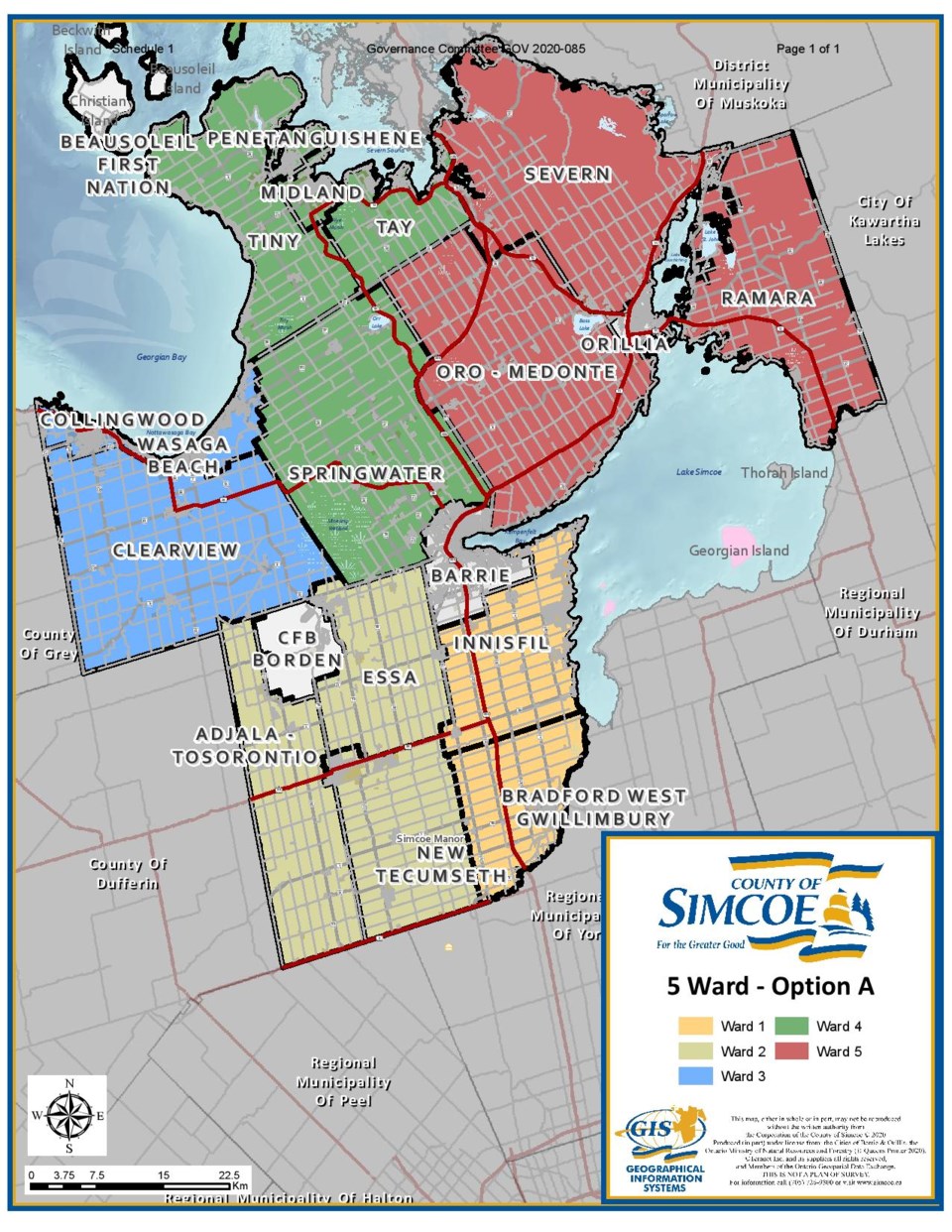 Governance report smaller council for Simcoe County and