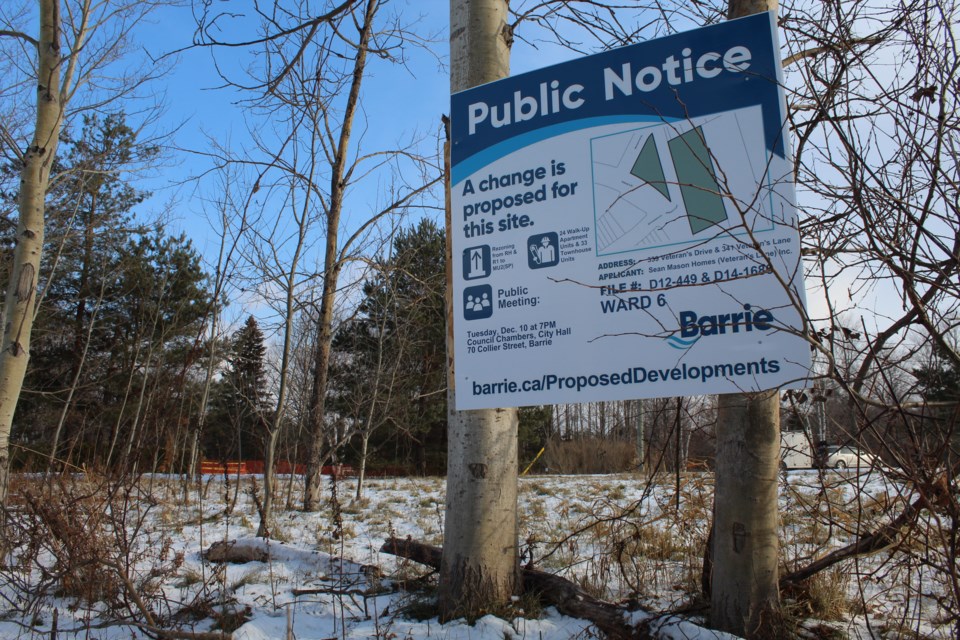This vacant parcel of land, at 339 Veteran's Dr., could soon be the site of a residential development. Raymond Bowe/BarrieToday