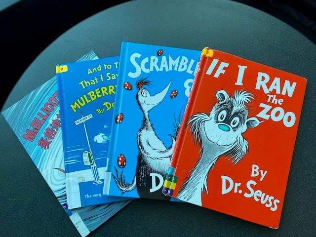 The Barrie Public Library has five of the six recently discontinued Dr. Seuss books. Not pictured is On Beyond Zebra.
