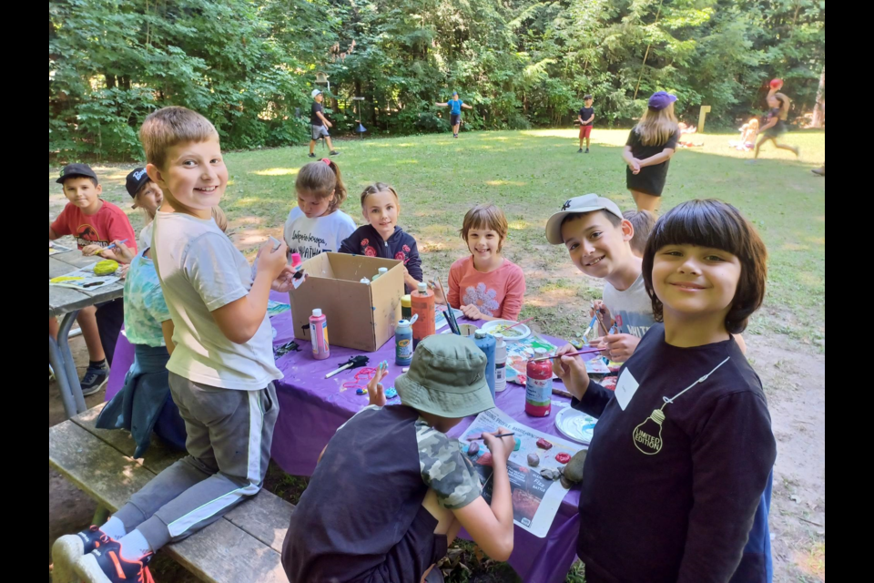 Kids enjoyed arts and crafts recently at the Tiffin Centre for Conservation.