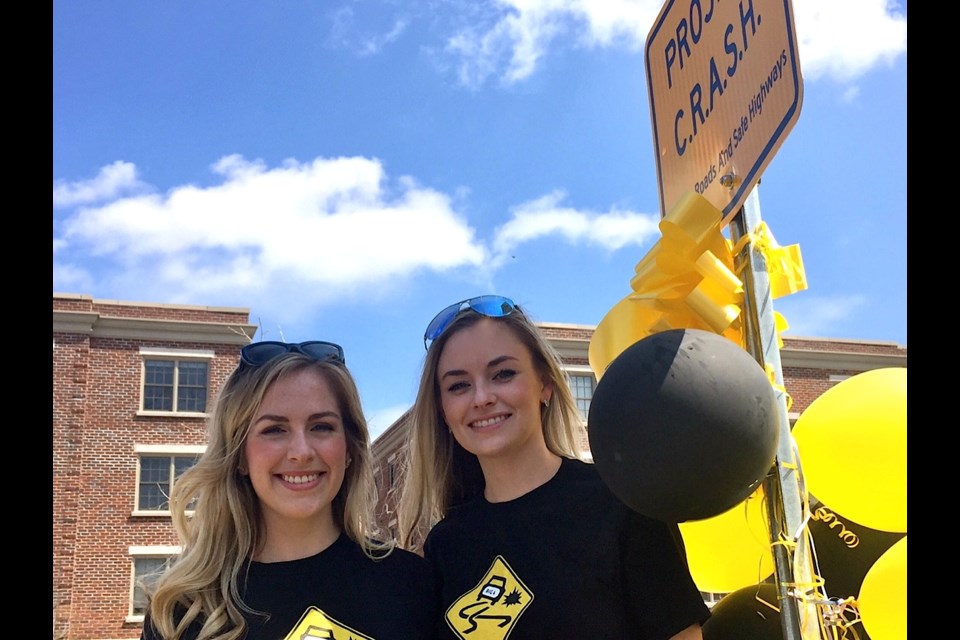 Sisters Emmily and Maggie Bradley created the road safety initiative Project C.R.A.S.H.
Sue Sgambati/BarrieToday