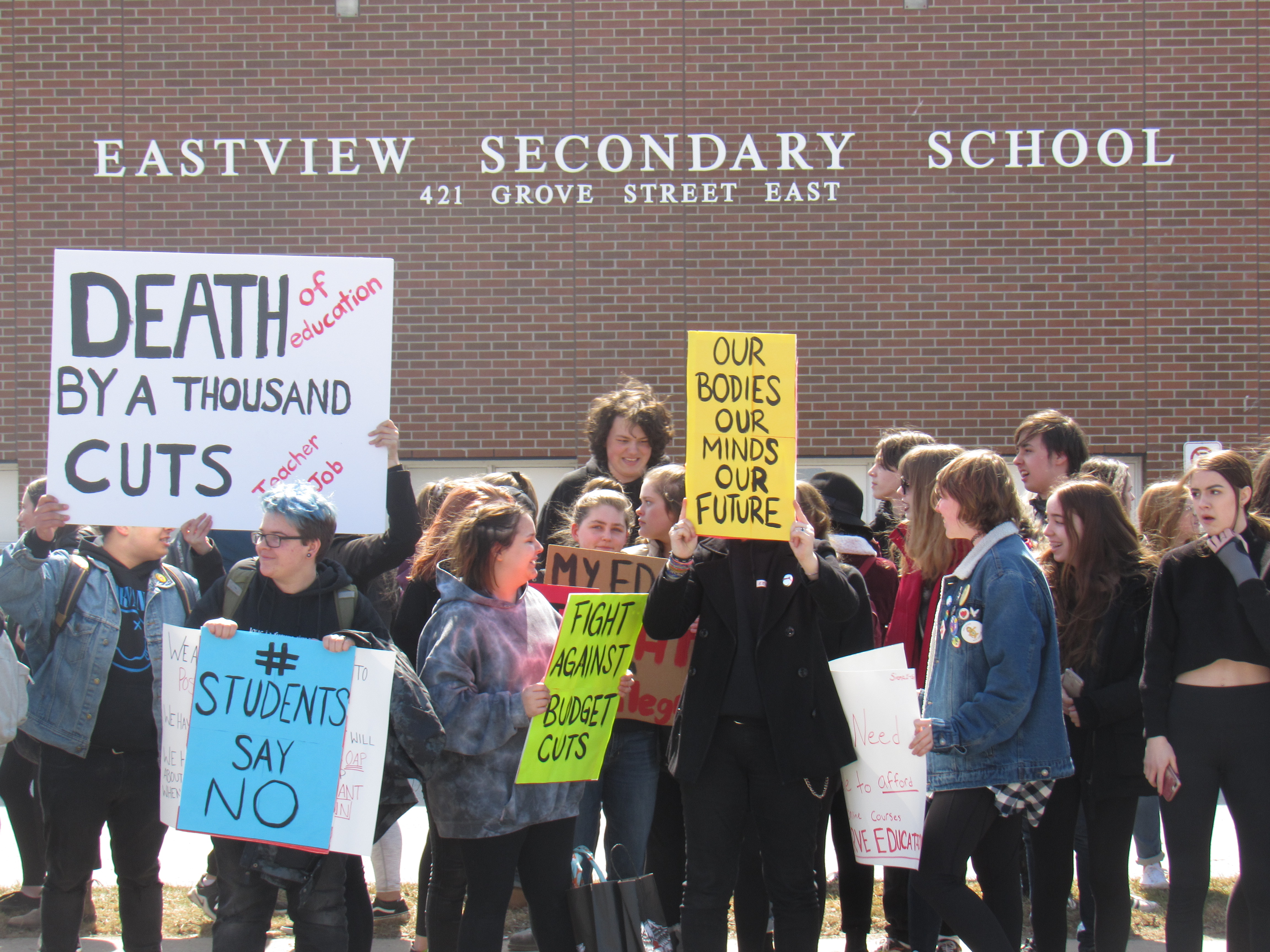 evans high school walkout