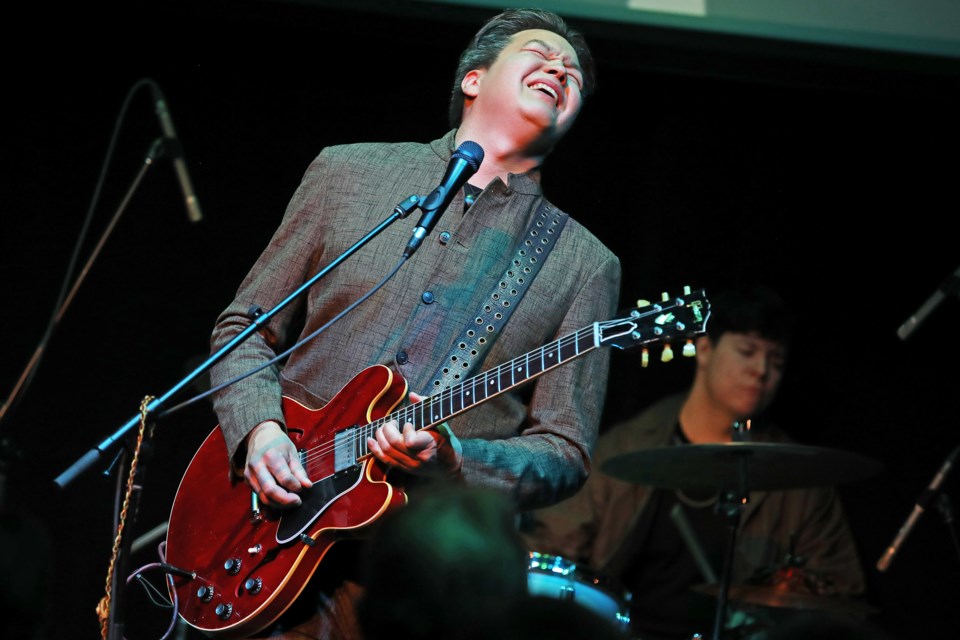 Raven Kanatakta of Digging Roots performs a hometown show at Five Points Theatre in downtown Barrie on Sunday night.