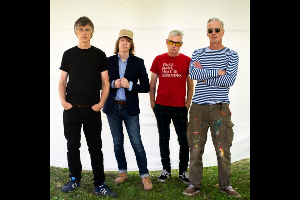 Sloan will perform on New Year's Eve during the Downtown Countdown in Barrie. Pictured, from left, are Chris Murphy, Jay Ferguson, Patrick Pentland and Andrew Scott.