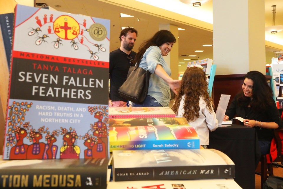 Anishinaabe author Tanya Talaga was on hand at Chapters in Barrie to sign copies of her bestselling book 'Seven Fallen Feathers' on Saturday, June 23, 2018. Kevin Lamb for BarrieToday