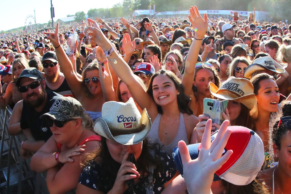 The Boots and Hearts Music Festival attracts huge crowds to Burl's Creek Event Grounds in Oro-Medonte. However, it's expected the Rolling Stones will shatter records when they play at the facility Saturday. OrilliaMatters file photo
