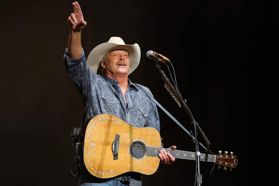 Country music superstar Alan Jackson salutes the crowd at the Boots and Hearts Music Festival on Saturday at Burl's Creek. Kevin Lamb for BarrieToday.
