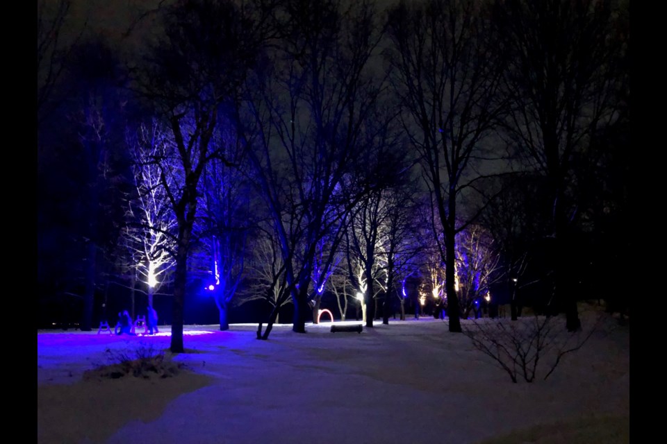 The enchanted winter trail at Sunnidale Park. 