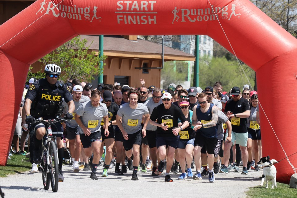 The inaugural OPP Provincial Const. Greg Pierzchala Memorial Run took place May 13 at Heritage Park in Barrie.