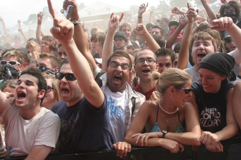 Fans rejoice for some punk rock at Warped Tour 2007 at the former Molson Park. Kevin Lamb for BarrieToday