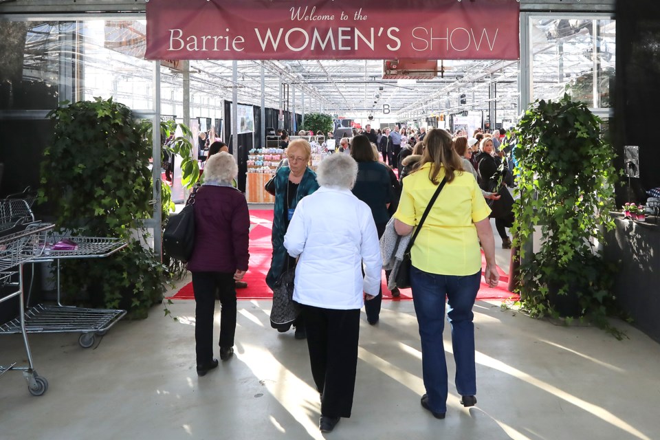 Visitors flocked to the Annual Women's Show at Bradford Greenhouse Garden Gallery in Barrie on Saturday, Jan. 20, 2018.  Kevin Lamb for BarrieToday