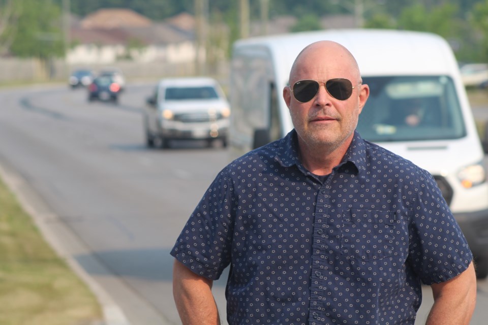 South-end Barrie resident Doug Cochrane takes issue with the many vehicles that speed up Ferndale Drive.