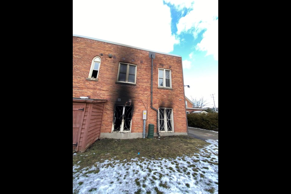 Emergency crews were called to a fire at St. Andrew’s Presbyterian Church in downtown Barrie, Sunday night. 