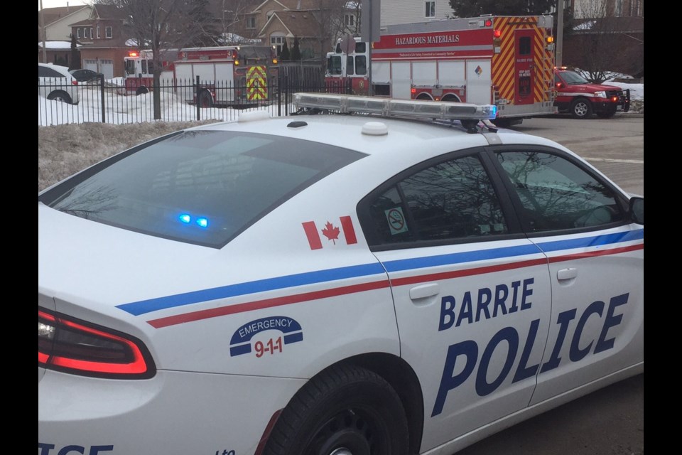 Barrie fire, police and Simcoe County Paramedics responded to a call on Kozlov Street on Jan. 24, 2017.
Sue Sgambati/BarrieToday