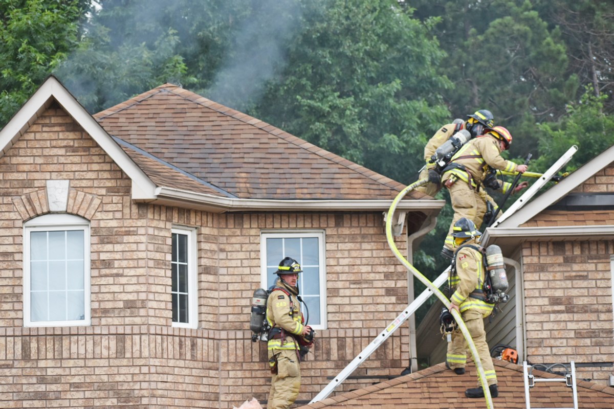 The Hawthorne Crescent blaze began just after 5 p.m. on Sunday; one person was treated at the scene