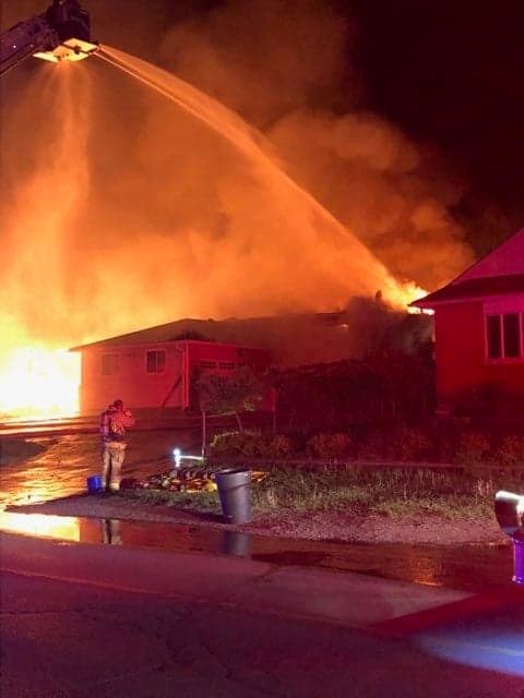 Barrie Fire battles a blaze on Edgehill Drive,Monday June 10, 2019. Photo courtesy of David Cooper                      