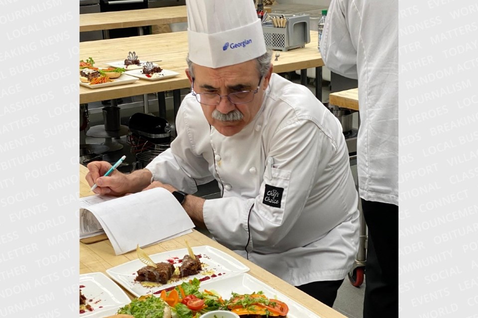 Chef Joe Lesch focused on the skills.