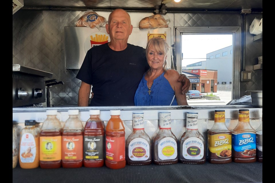 Marian Gomboc, shown with husband Stan, says a warm and friendly atmosphere is an essential part of the Gombocs' food truck story.