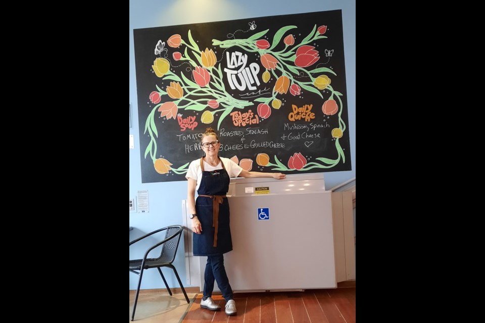 Lazy Tulip Cafe owner Michelle Huggins feels excited to finally come back to offering dining service again.