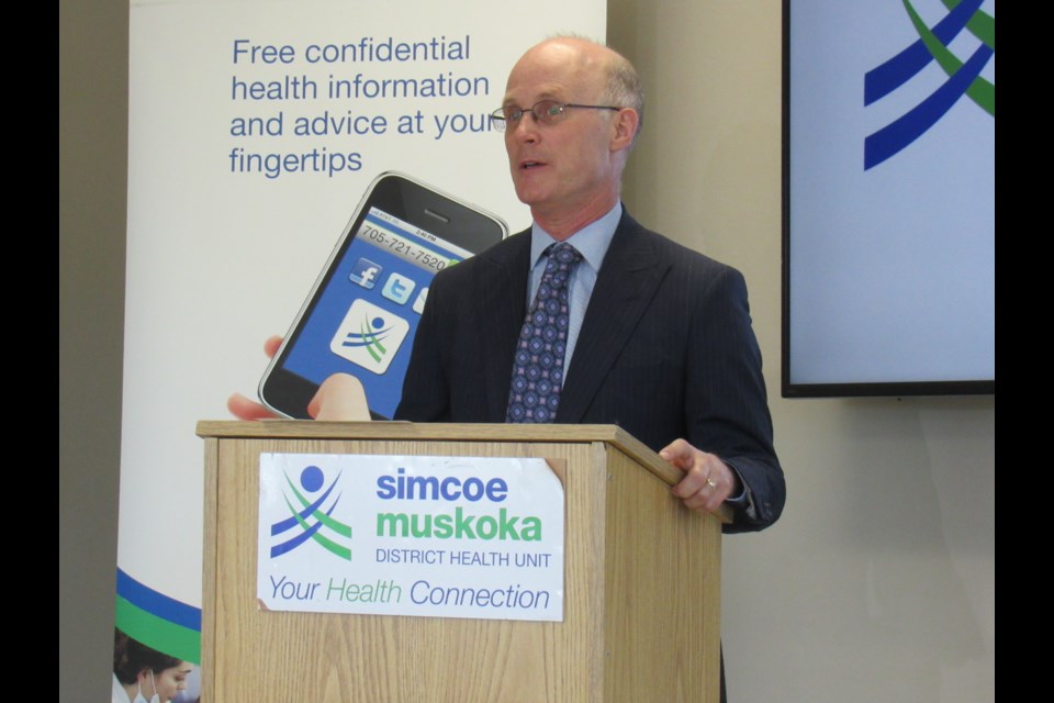 Dr. Charles  Gardner of the Simcoe Muskoka District Health Unit confirms two more cases of COVID-19 in the area, Sunday, March 15, 2020. Shawn Gibson/BarrieToday                             