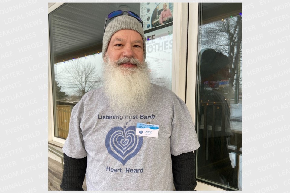 David Hill, who is a Listening Post volunteer at Lucy's Place, says that when people are truly heard they can experience moments of complete OK'ness. 
