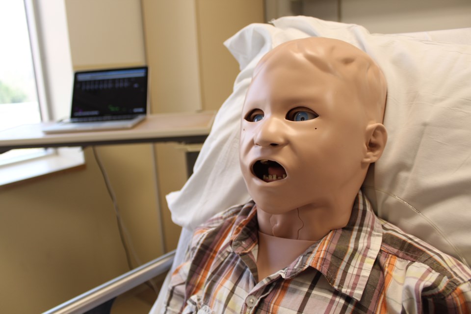 This is Pediasim, a high-tech and interactive dummy who will live at the new Centre for Education and Research at Royal Victoria Regional Health Centre in Barrie. The centre was officially opened on Tuesday. Raymond Bowe/BarrieToday