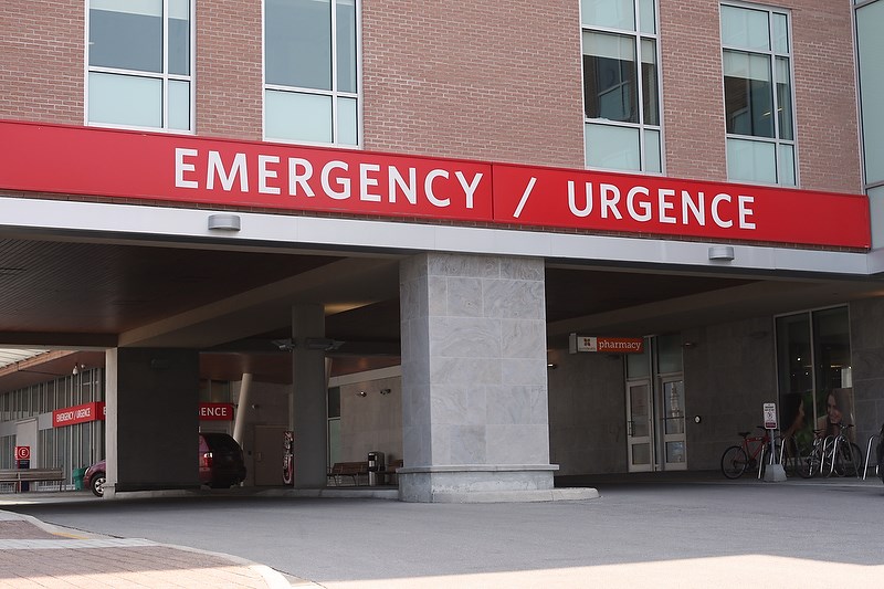 The emergency department entrance at Royal Victoria Regional Health Centre in Barrie is shown in a file photo. Kenneth Armstrong/Village Media