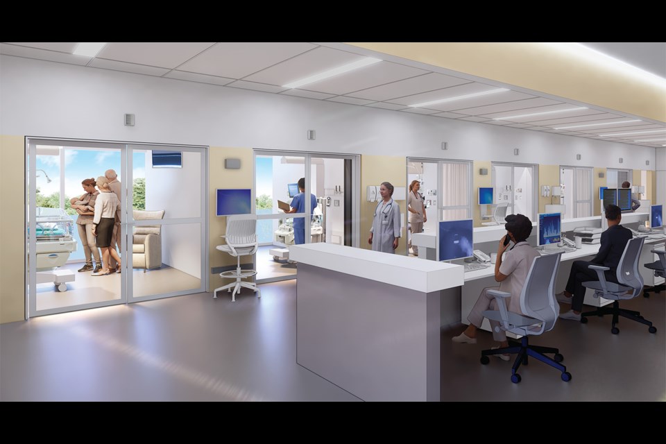 The NICU of the future will provide safe, quality family-centered care by ensuring there is plenty of room for care teams, equipment and most importantly, space for families to spend time with their babies. (Future NICU concept design courtesy of Diamond Schmitt.)
