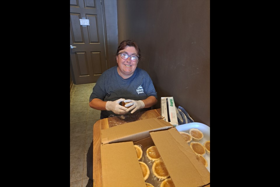 Kathy is a volunteer at the Higher Grounds Coffee House.