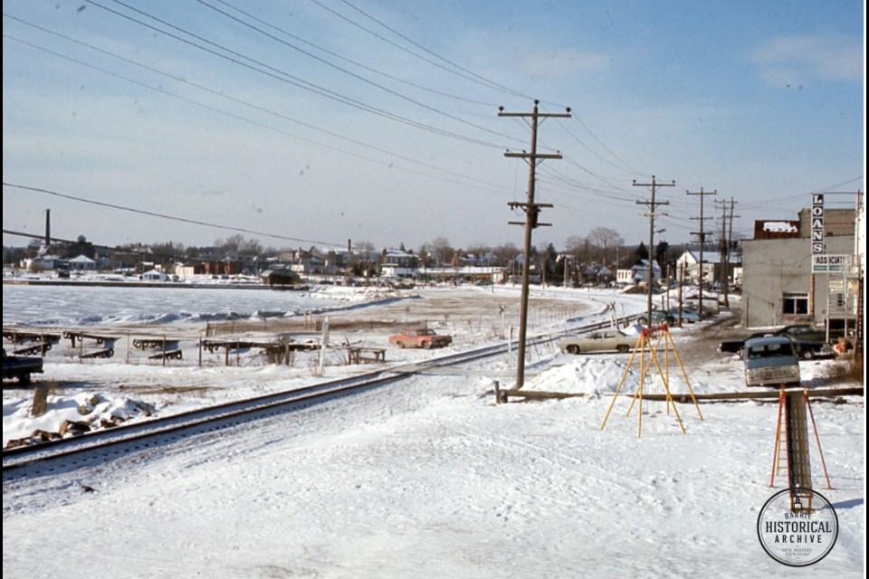 Looking west from Sam Cancilla Park in 1975.