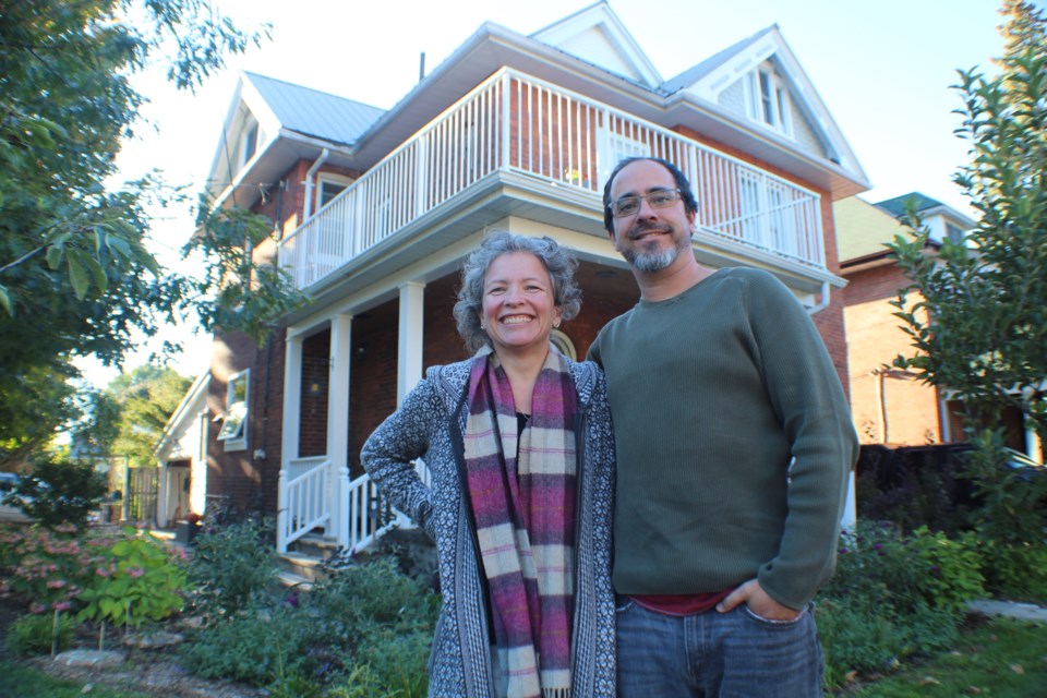 Elizabeth Dauphinee and husband John Andrews have taken great pride in their home at 62 William St., in Barrie's Allandale neighbourhood. Raymond Bowe/BarrieToday