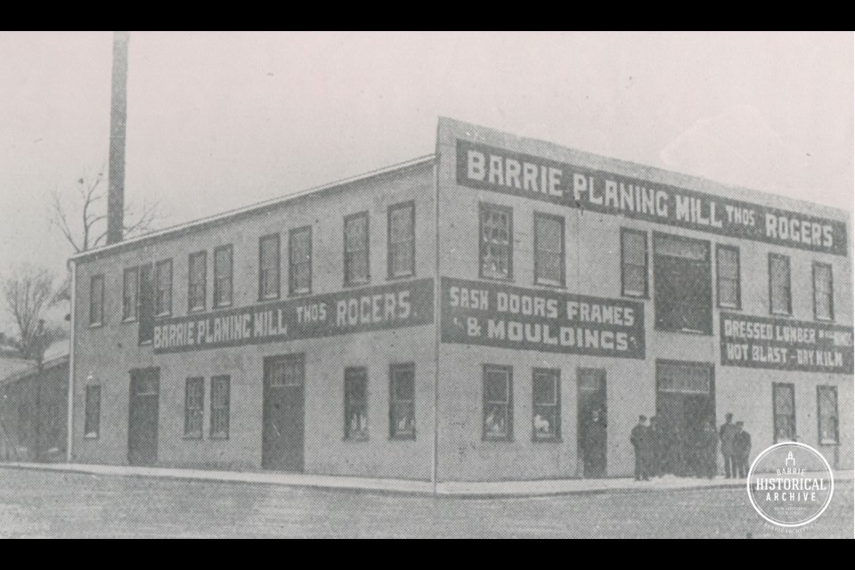 The Barrie Planing Mill circa 1911. Photo courtesy of Barrie Historical Archive