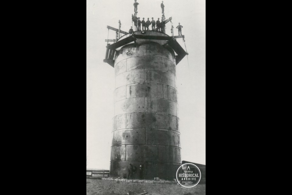 The Barrie waterworks reservoir is shown in an undated photo. Photo courtesy Barrie Historical Archive