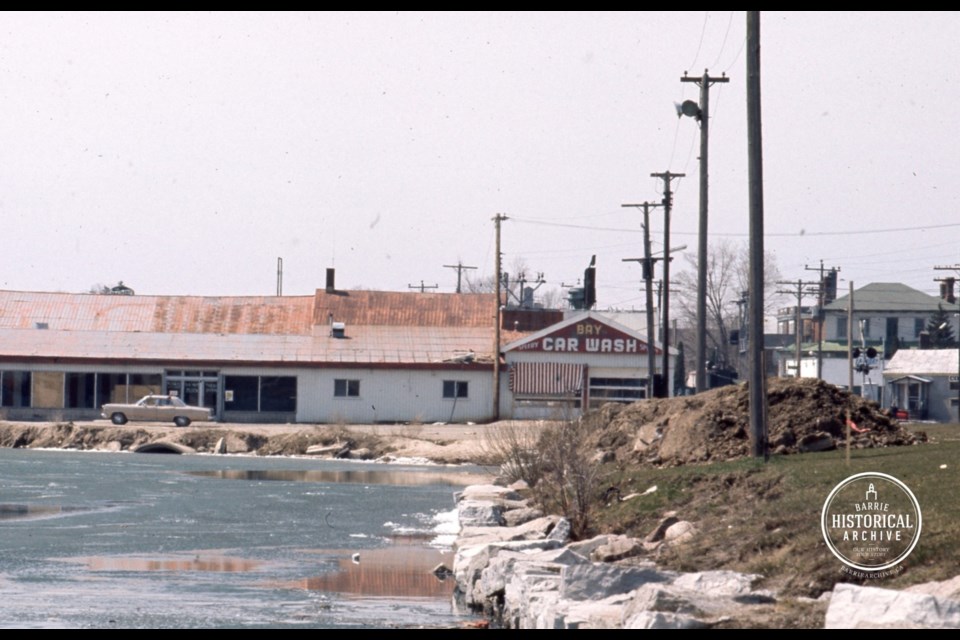 The Speedy Car Wash, located at 2 Bayfield St., as it looked circa 1972. Photo courtesy the Barrie Historical Archive