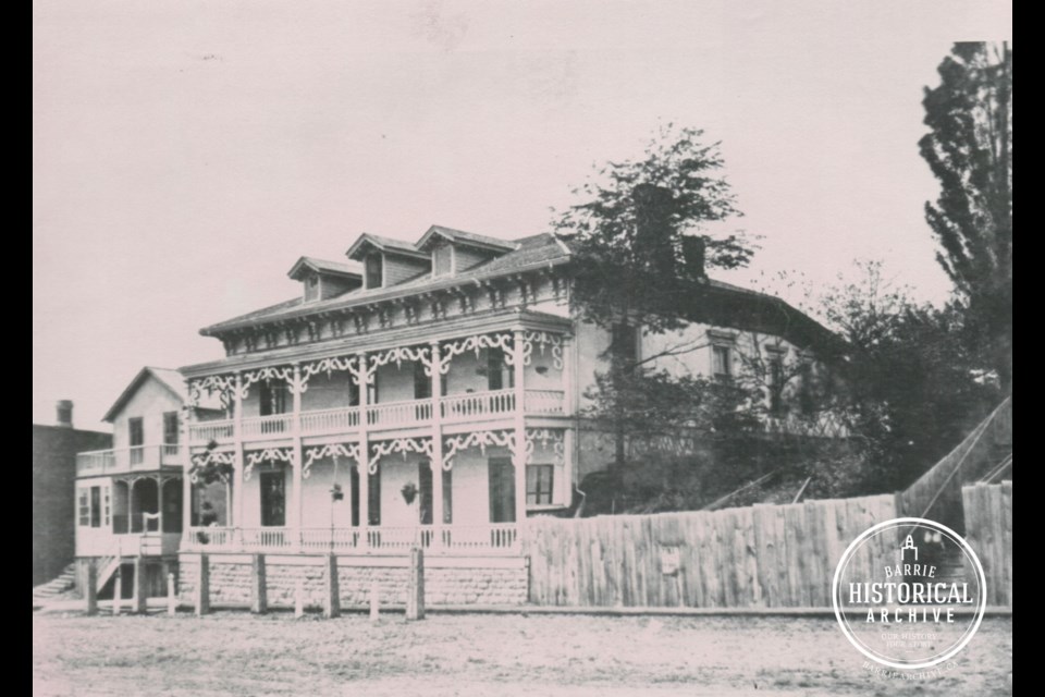 The building at 58 Collier St., in downtown, as it appeared in 1875. Photo courtesy of the Barrie Historical Archive