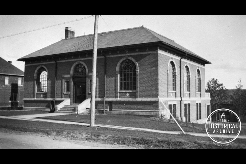 The former Barrie Public Library on Collier Street as it appeared in 1917. Photo courtesy of the Barrie Historical Archive