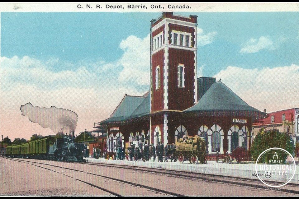The Barrie Train Station, 1940. Photo courtesy of the Barrie Historical Archive